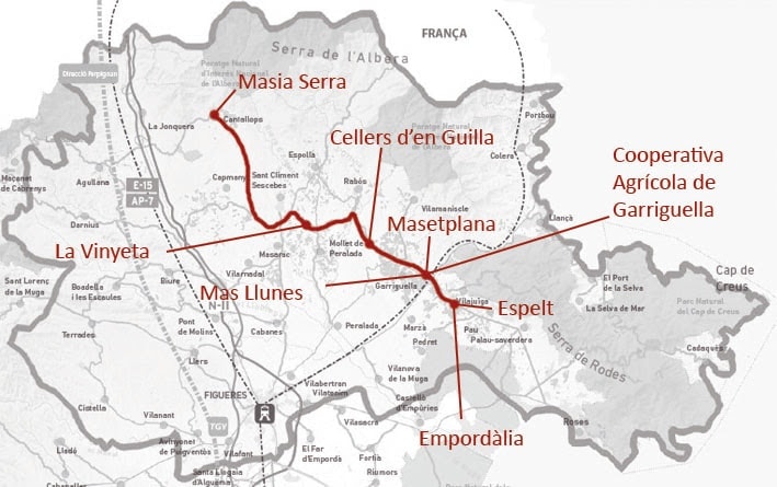Curs de tast de vins i olis en ruta per la DO Empordà